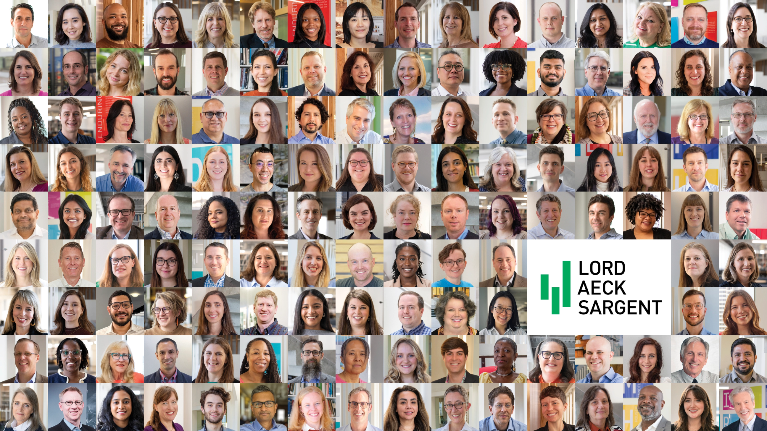 Photo collage of LAS team