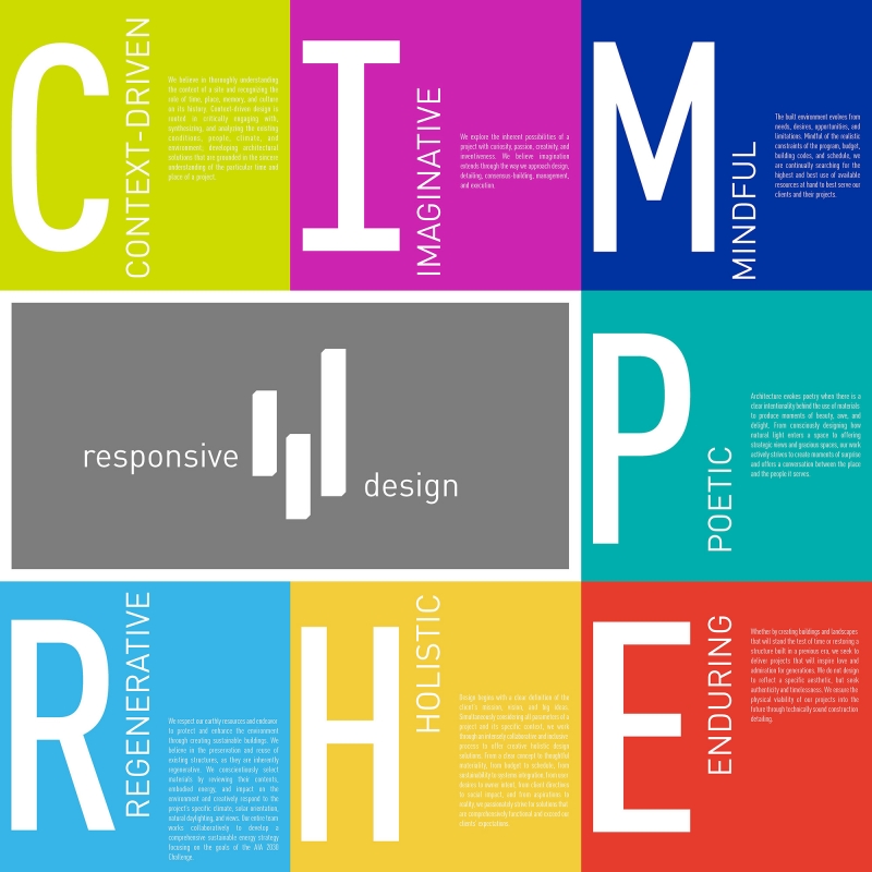 Figure 2. Lord Aeck Sargent's design core values